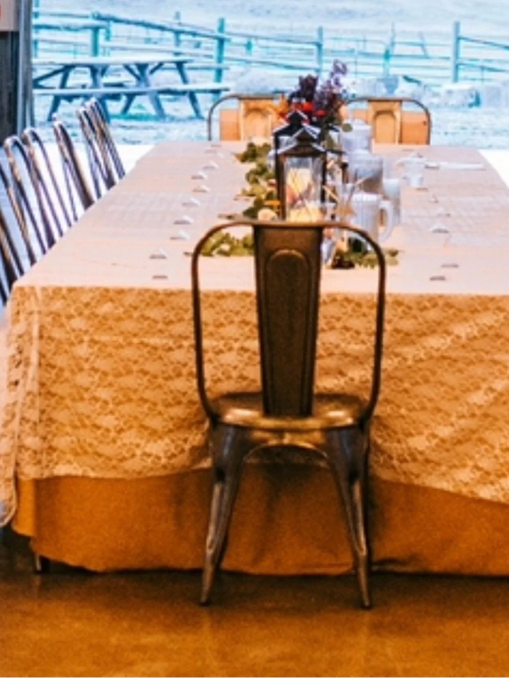 White Lace Overlay Tablecloth - Elegant Floral Lace Dining Linen